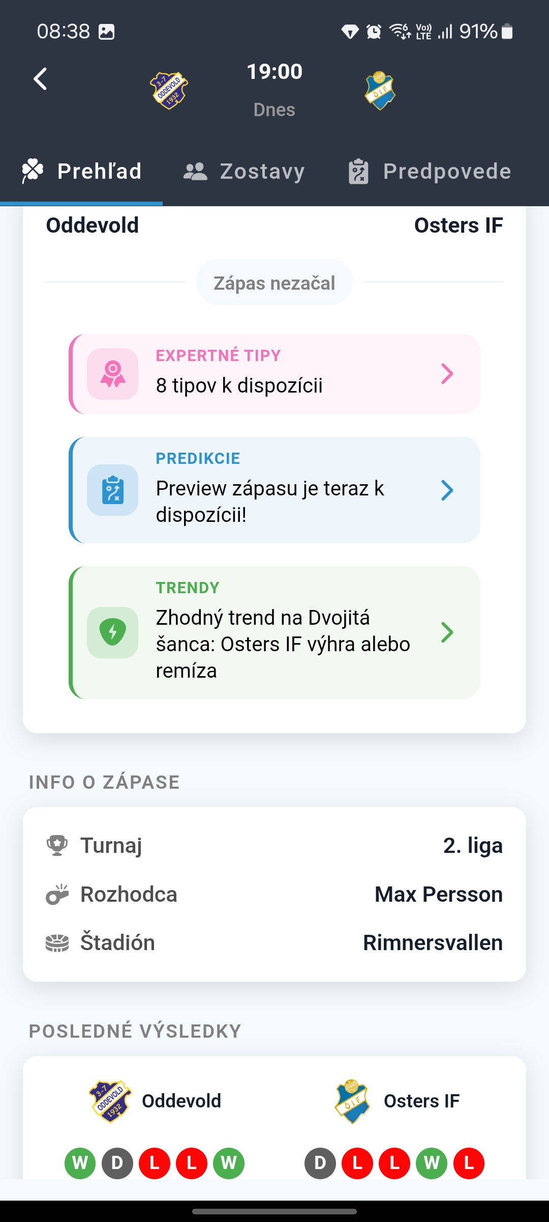 Detaily zápasu
